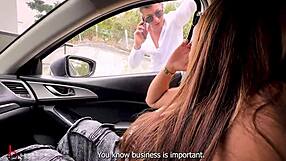 Cuckold Wife Pounds BBC Driver In Hubby's Car!