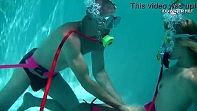 Hungarian Petite Pornstar Cruz Underwater Pool Blowjobs Cumshot Everywhere