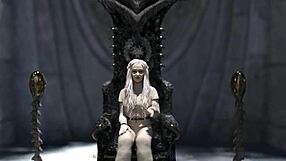 she bends over showing off her huge ass for intense blowjob play