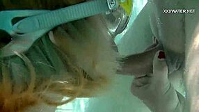 Hungarian Petite Pornstar Cruz Underwater Pool Blowjobs Cumshot Everywhere