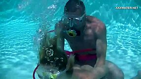 Hungarian Petite Pornstar Cruz Underwater Pool Blowjobs Cumshot Everywhere