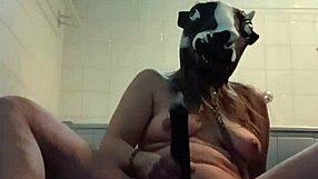 i'm your bound maid slave teasing with dildo masturbation session