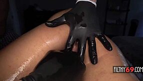 Innocent babe rachel rivers gets slick oiled massage turning into rough cowgirl pussy pounding