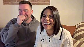 Behind Scenes Busty Latina Milf Kesha Ortega Showers with Andres Acosta Ass Worship