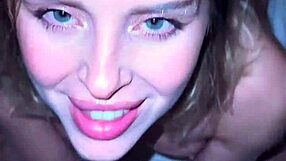 juicy homemade pov with curvy blonde babe's big tits and ass in your face for hot handjob