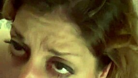 sexy milf deepthroats husbands huge cock swallows cumshot pov