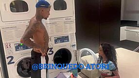 room service? this latina maid jolla bends over in thong for hotel guest's anal squirting mess 😈