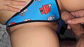 Hey just playing around with stepdaughter's new panties young fun first tries and explorations