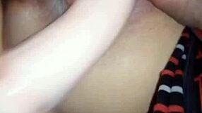 how's double vaginal penetration feel with dildo and neighbor's cock?