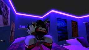 so this demon corners a sexy shark girl for a wild furry monster quickie sex romp in roblox