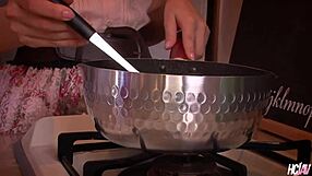 Rika Aiba's hairy pussy hammered by thick cock