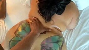 Early Morning Sex Tape Shows Curvy BBW Milf Bent Over Taking Big Black Cock Doggystyle