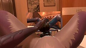 having fun playing with this oversized toy