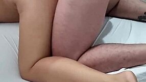 a curvy latina housewife gets her big ass spanked and fucked hard while moaning in heat