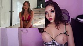 Se Acuesta En Bikini Y Su Padrastro No Se Resiste A Sus Grandes Tetas