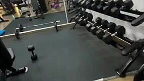 While we train i decide to fuck her hard and i cum in her mouth