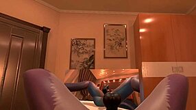 having fun playing with this oversized toy