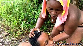 Two Hot Sluts Strap-On Fuck in Rain