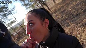 i meet cute skinny teen stranger outdoors she gives amazing deepthroat blowjob