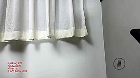 behind the scenes christmas scene with curvy latina karol red featuring dirty talk and monster cock riding