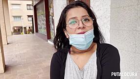 putalocura catches innocent chubby big tits latina dessy for hot bedroom sex