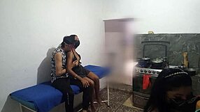 My best friend got seduced by the neighbor right in front of me while dinner cooked!