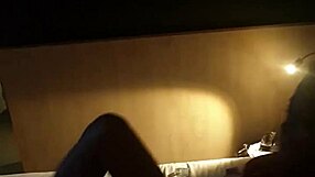 mature fit mistress teases with slow striptease ripping clothes off her tall petite frame