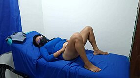 Patient leaves kinky curvy latina gift video teasing huge ass on phone