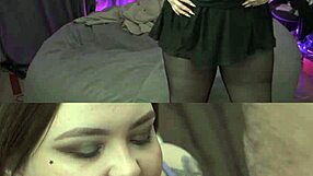 curvy fat cutie strips with dirty talk undressing clothes ripped on double screen