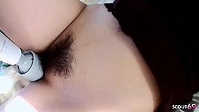 Shy Japanese Housewife's Hairy Pussy Seduces Stranger for Deep Creampie Cheat