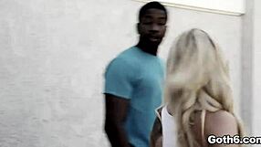 Dahlia Sky yells as Isiah Maxwell and Jon Jon's jizz soaks her tits and face completely wet