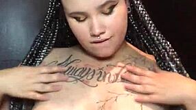 raposinha safada fingers her big clit curvy brazilian ass in cosplay pov