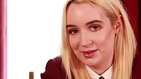 Oh wow, this British student's upskirt JOI in uniform panties