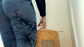 Perfect round ass conceals steamy workout secrets