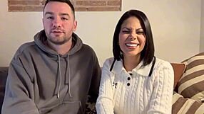 Behind Scenes Busty Latina Milf Kesha Ortega Showers with Andres Acosta Ass Worship