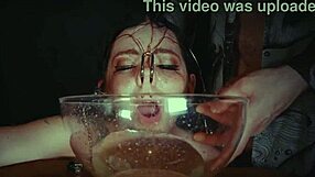 garage emo goth teen whore bound crying punished rough bdsm tied face piss extreme submission