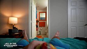 Horny bikini stepmom jerks vacation cumshot