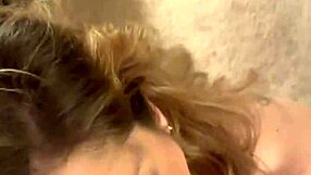 sexy milf deepthroats husbands huge cock swallows cumshot pov