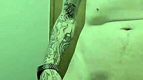 yo check me stripping naked in bathroom ripping clothes off my skinny waist big cock tease