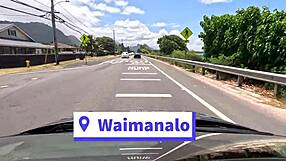 we cruise east oahu in the car chatting about mature milf sexual experiences and casting ideas