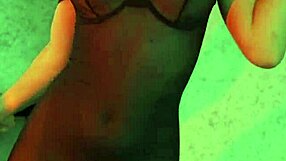 hottest teen brunette dances naked in lingerie showing pussy and tits