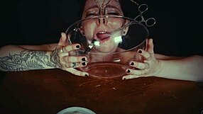 garage emo goth teen whore bound crying punished rough bdsm tied face piss extreme submission