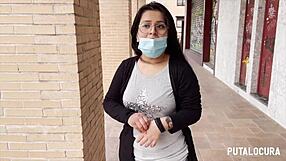 putalocura catches innocent chubby big tits latina dessy for hot bedroom sex