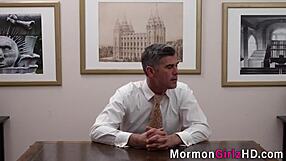 Teen mormon teen rams bishop's hole in taboo hardcore pounding