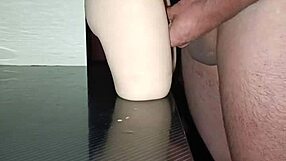 curvy sally takes huge cock anal bent over desk with creampie between fat thighs and gaping