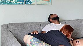 Amateur milf rides huge black cock missionary style in homemade banging session with deep thrusts