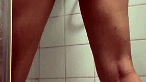 imagine her petite arab body glistening wet under shower streams teasing her tight holes