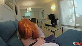 so this milf stepmom olx red fox teases her stepson with wet pussy and bj then rides hard