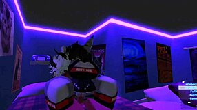so this demon corners a sexy shark girl for a wild furry monster quickie sex romp in roblox