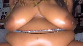 oiled bbw with big black cock rides your monster dick cowgirl moaning pretty fat tits bouncing?!